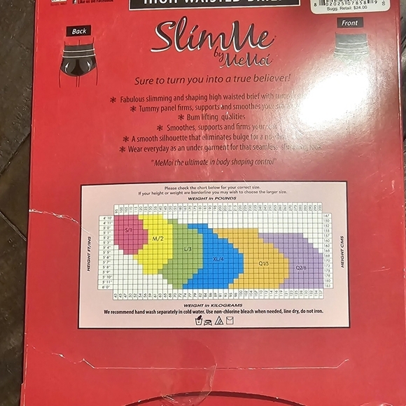 MeMoi  SlimMe Seamless Hi Waist Control Brief Panty  (2 pairs) NEW - Picture 4 of 5